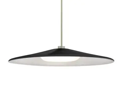 Swan LED Pendant in Satin Nickel
