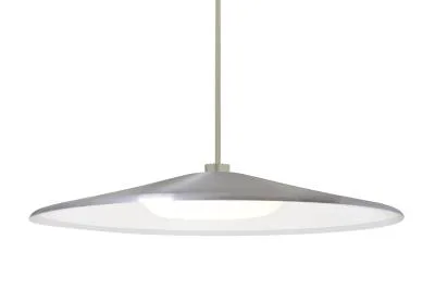 Swan LED Pendant in Satin Nickel