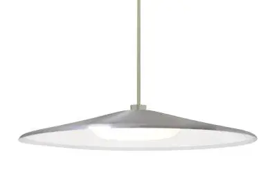 Swan LED Pendant in Satin Nickel