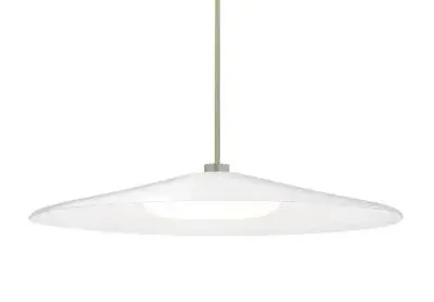 Swan LED Pendant in Satin Nickel