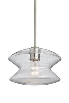 Zen One-Light Pendant in Satin Nickel