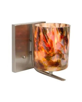 Lava One-Light Vanity in Satin Nickel