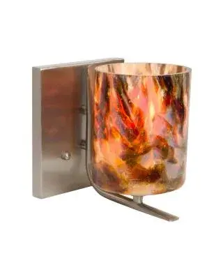 Lava One-Light Vanity in Satin Nickel