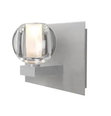 The Boca 3 delivers modern styling in a space-efficient package. Its satin nickel finish and clear glass shade provide clean, functional lighting ideal for smaller bathrooms and powder rooms.