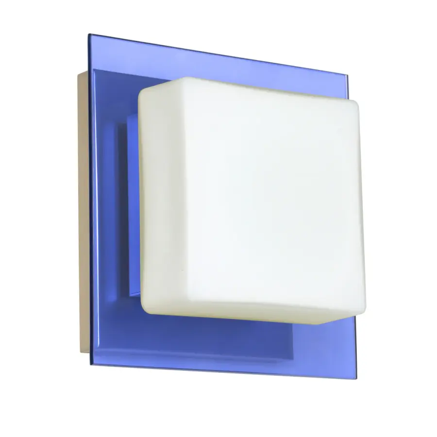 Alex Opal/Trans. Blue Wall Sconce