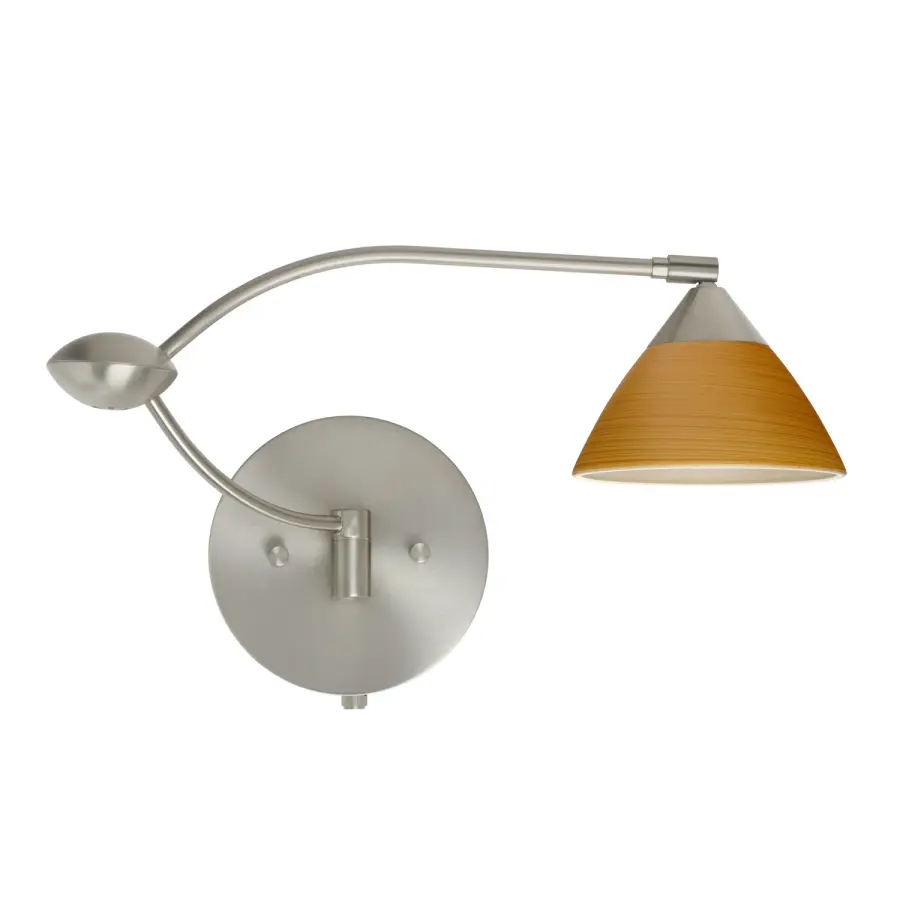 Domi Oak Swingarm Wall Sconce