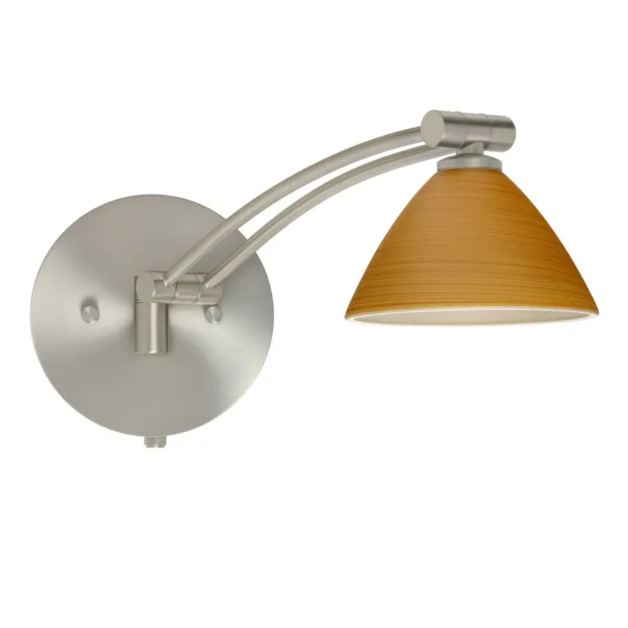 Domi Oak Swingarm Wall Sconce