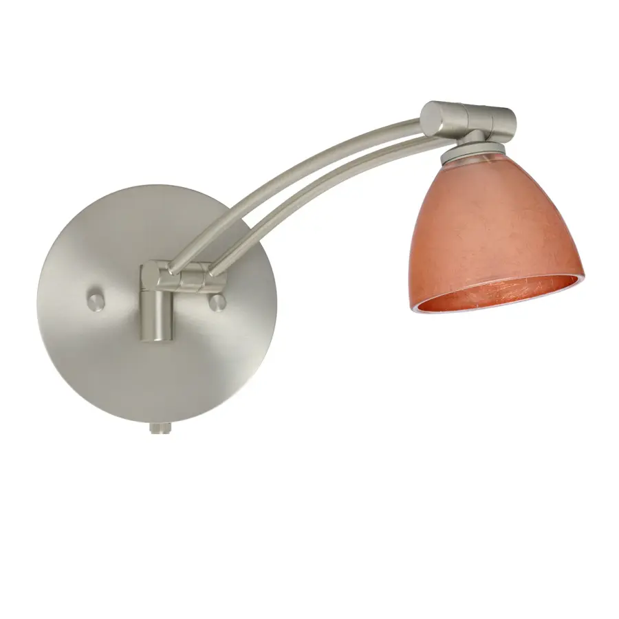 Divi Copper Foil Swingarm Wall Sconce