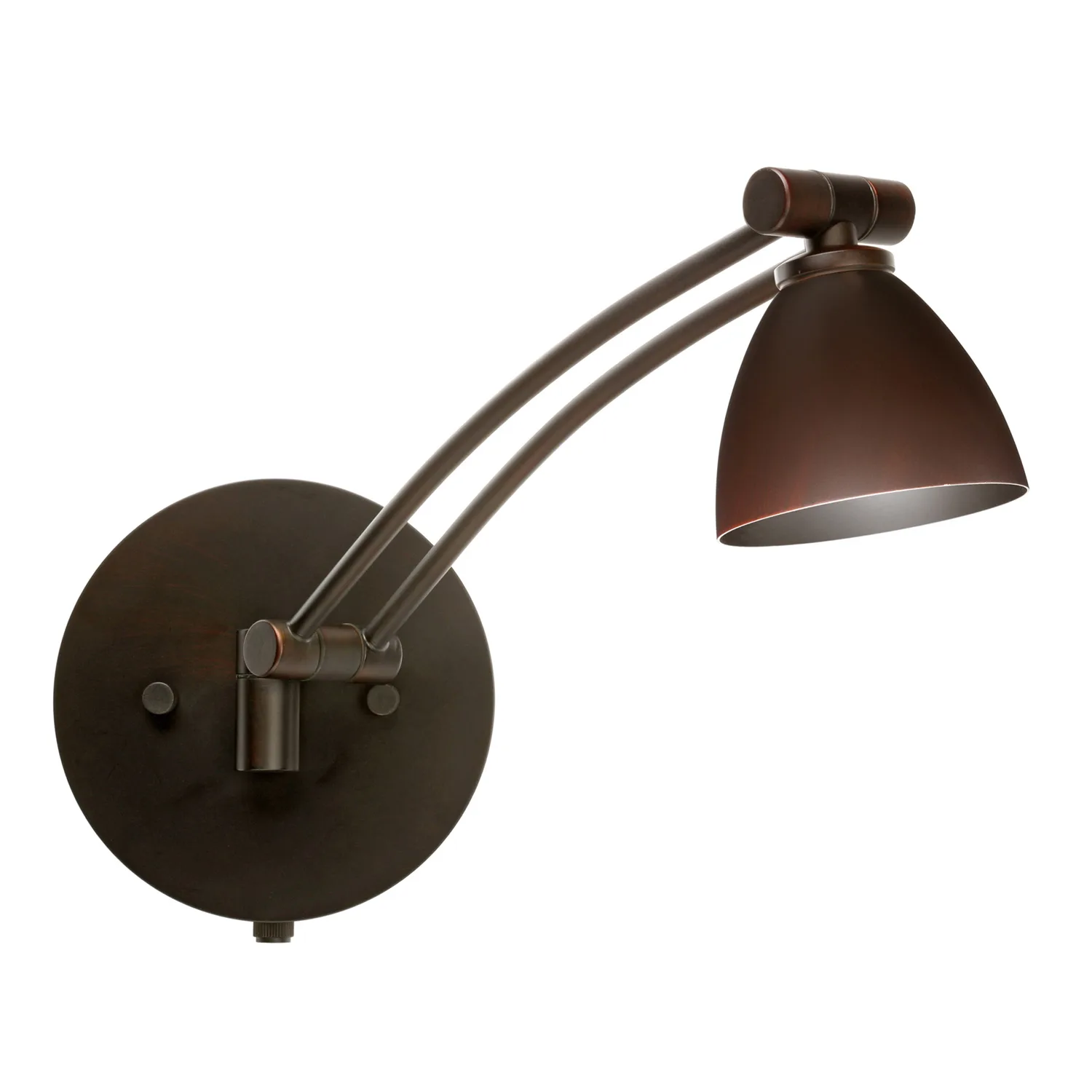 Divi Metal Bronze Swing Arm Wall Sconce