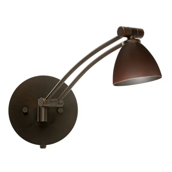 The Divi combines timeless bell-shaped design with modern functionality. Its adjustable swing arm offers 130-degree rotation and 180-degree vertical range, while the integrated dimmer provides full lighting control.