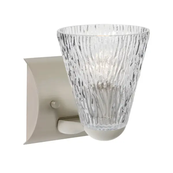 Nico 5 Clear Stone Wall Sconce - Image 1