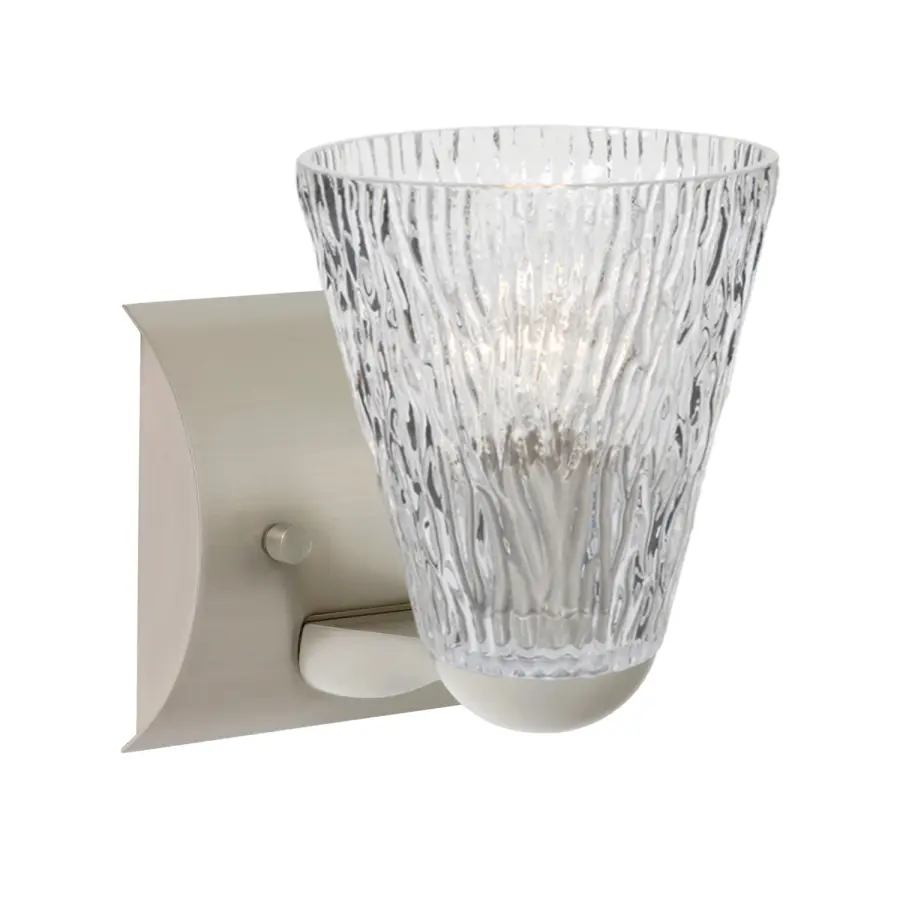 Nico 5 Clear Stone Wall Sconce - Image 1