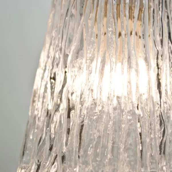 Nico 5 Clear Stone Wall Sconce - Image 2