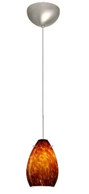 Pera One-Light LED Pendant in Satin Nickel