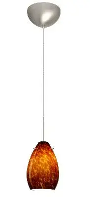Pera One-Light LED Pendant in Satin Nickel