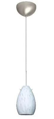 Pera One-Light Pendant in Satin Nickel