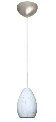 Pera One-Light Pendant in Satin Nickel