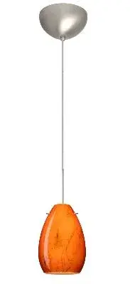 The Pera mini pendant delivers refined contemporary style in a compact 4.5-inch profile. Its satin nickel finish and glass shade create versatile lighting suitable for task or accent applications in smaller spaces.