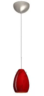 Pera One-Light Pendant in Satin Nickel