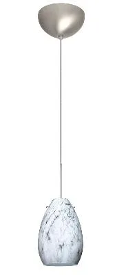 Pera One-Light Mini Pendant in Satin Nickel