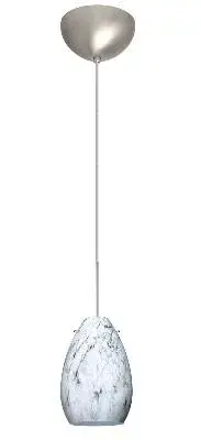 Pera One-Light Mini Pendant in Satin Nickel