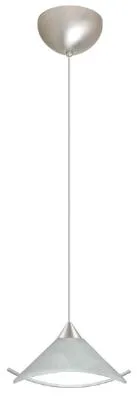 Hoppi One-Light Pendant in Satin Nickel