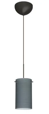 Stilo One-Light LED Pendant in Bronze