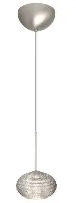 Lasso One-Light Pendant in Satin Nickel