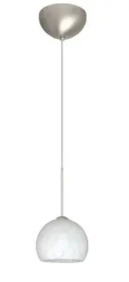 Palla One-Light Pendant in Satin Nickel