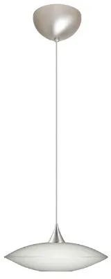 Spazio One-Light Pendant in Satin Nickel