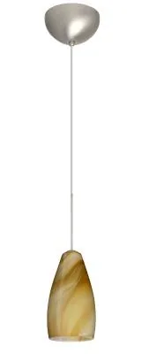 Karli One-Light Pendant in Satin Nickel
