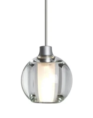 Boca 5 One-Light Pendant in Satin Nickel