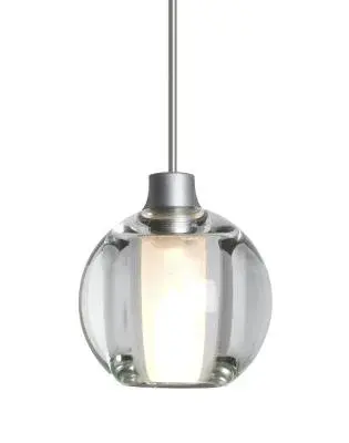Boca 5 One-Light Pendant in Satin Nickel