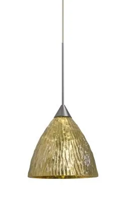 Eve One-Light LED Pendant in Satin Nickel