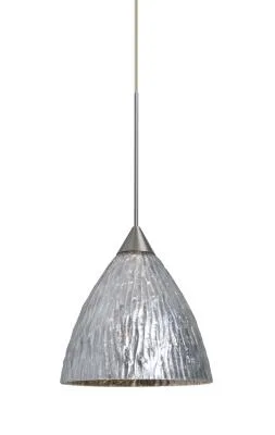 Eve One-Light Pendant in Satin Nickel