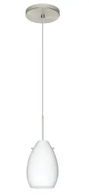 Pera One-Light LED Pendant in Satin Nickel