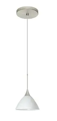 Domi One-Light LED Pendant in Satin Nickel