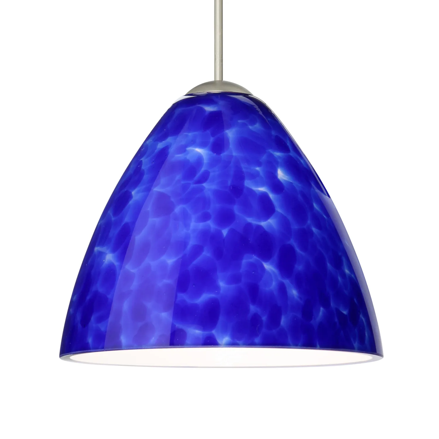 Mia Mini Pendant in Blue Cloud Glass