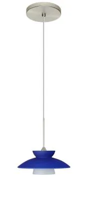 Trilo One-Light LED Pendant in Satin Nickel