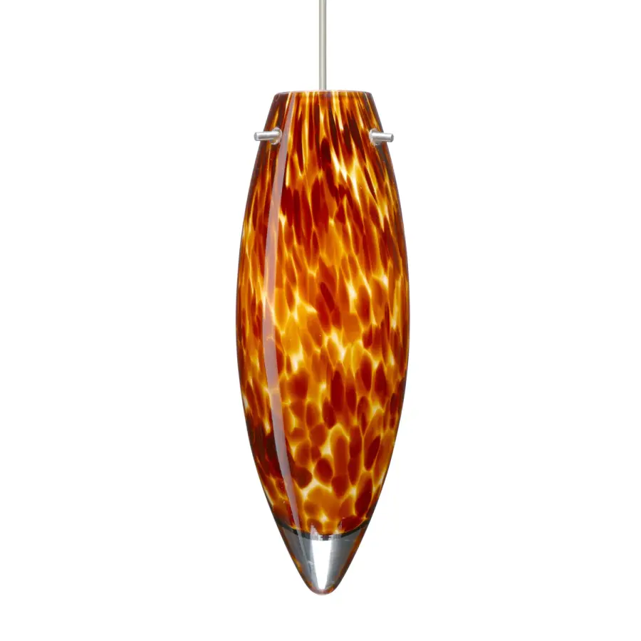 Juliette Mini Pendant in Amber Cloud Glass