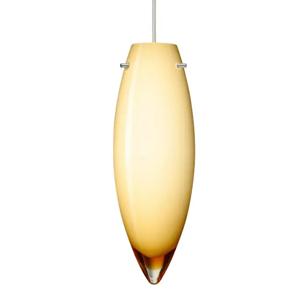 Juliette Mini Pendant in Vanilla Glossy Glass