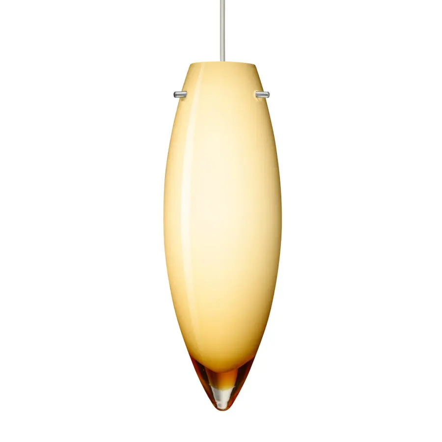 Juliette Mini Pendant in Vanilla Glossy Glass