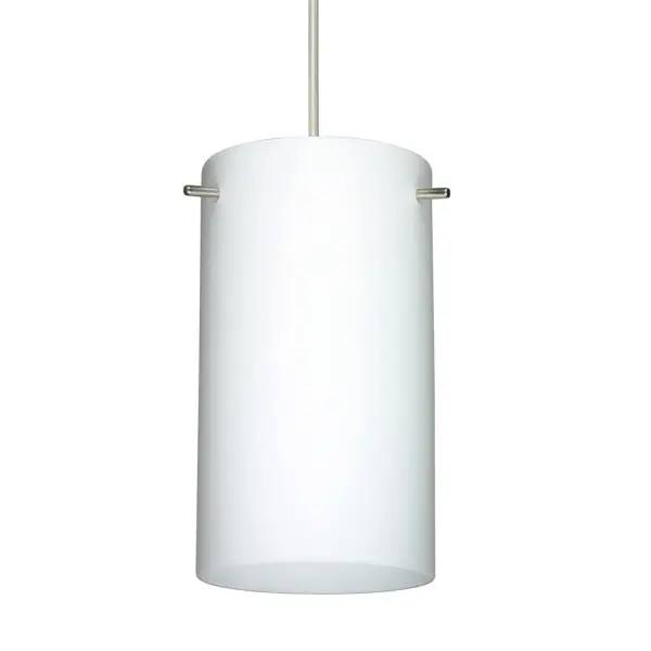 The Stilo 7 combines century-old glassblowing techniques with contemporary design. Its soft white opal glass and etched satin finish create a calming ambiance perfect for intimate spaces and task lighting.