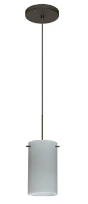 Stilo One-Light LED Pendant in Bronze