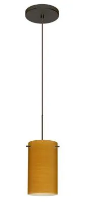 Stilo One-Light LED Pendant in Bronze