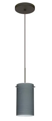 Stilo One-Light LED Pendant in Bronze