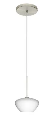 Peri One-Light LED Pendant in Satin Nickel