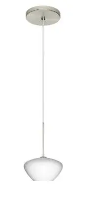 Peri One-Light LED Pendant in Satin Nickel
