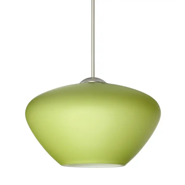 Peri Mini Pendant in Chartreuse Glass