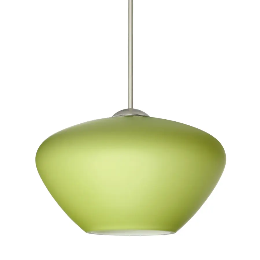 Peri Mini Pendant in Chartreuse Glass